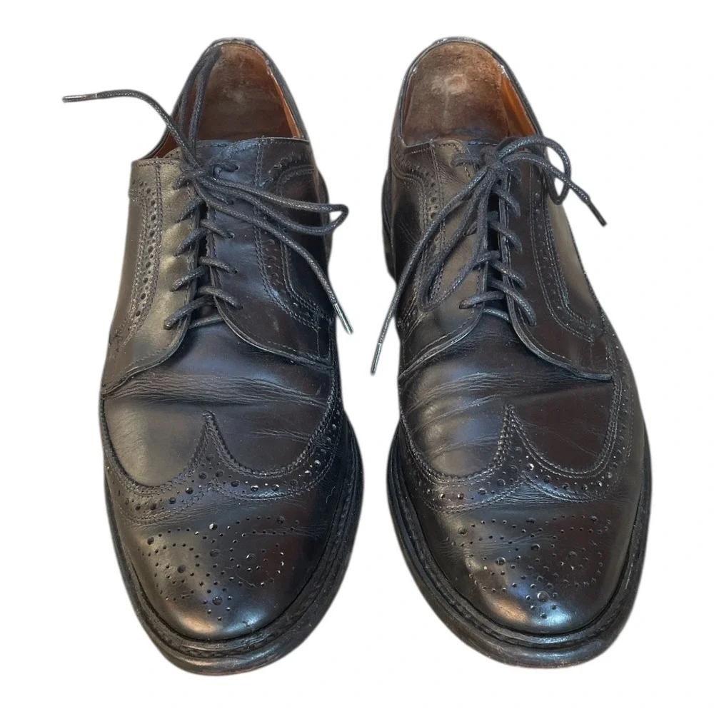 Allen Edmonds Dress Shoes Size‎ 12 D Black Oxford Wingtip McNeil Made in USA